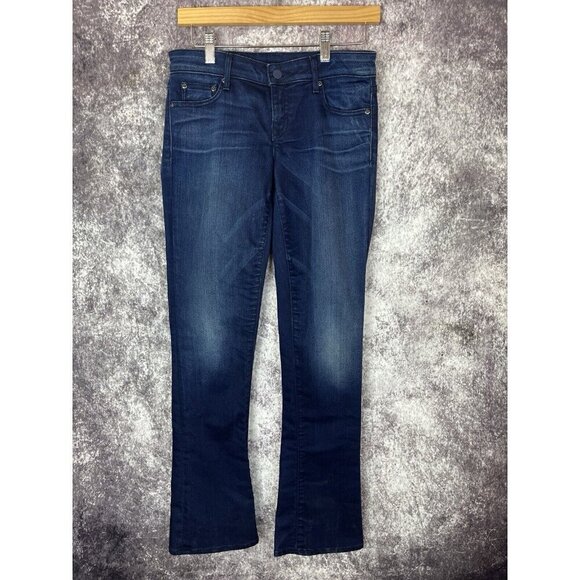Gap Jeans Womens 25 / 0 r 1969 Blue Skinny Bootcut Low Rise 70s Boho Retro City - Picture 12 of 12
